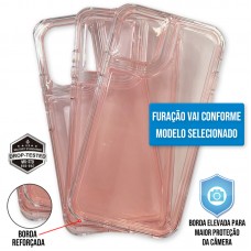 Capa Motorola Moto G04 - Clear Case Collection Chanel Pink